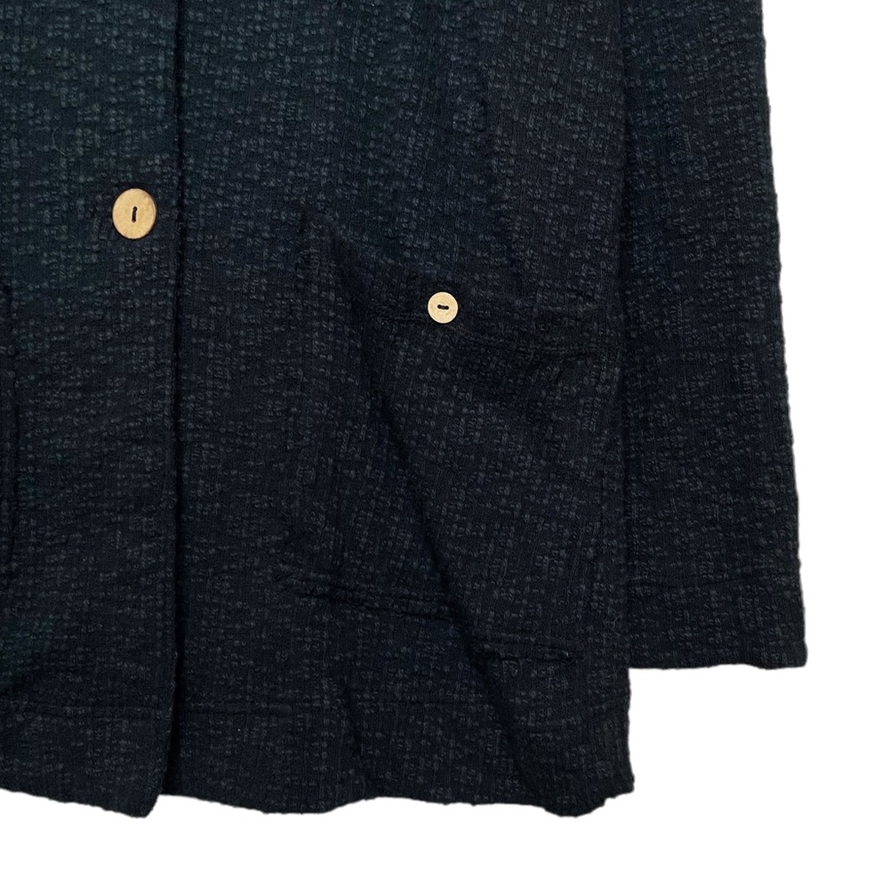 Free People Beach Textured Blazer Black - Picture 5 of 8